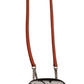 Dolce & Gabbana Elegant Leather Phone Pocket Neck Strap