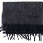 Missoni Elegant Cashmere Patterned Scarf with Logo Embroidery