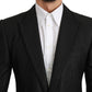 Dolce & Gabbana Black Striped Single Breasted MARTINI Blazer