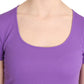 GF Ferre Purple 100% Polyester Short Sleeve Top  Blouse