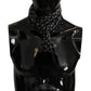 Dolce & Gabbana Elegant Black Geometric Silk Blend Scarf