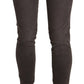 Ermanno Scervino Chic Brown Low Waist Skinny Trousers