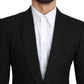 Dolce & Gabbana Black Single Breasted Formal Wool Blazer