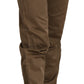 Ermanno Scervino Chic Brown Mid Waist Straight Trousers