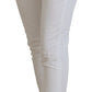 Dondup Elegant High Waist Tapered White Pants