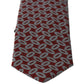 Dolce & Gabbana Red 100% Silk Printed Wide Necktie Men Tie