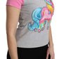 Moschino Gray and pink Cotton T-shirt My Little Pony Top