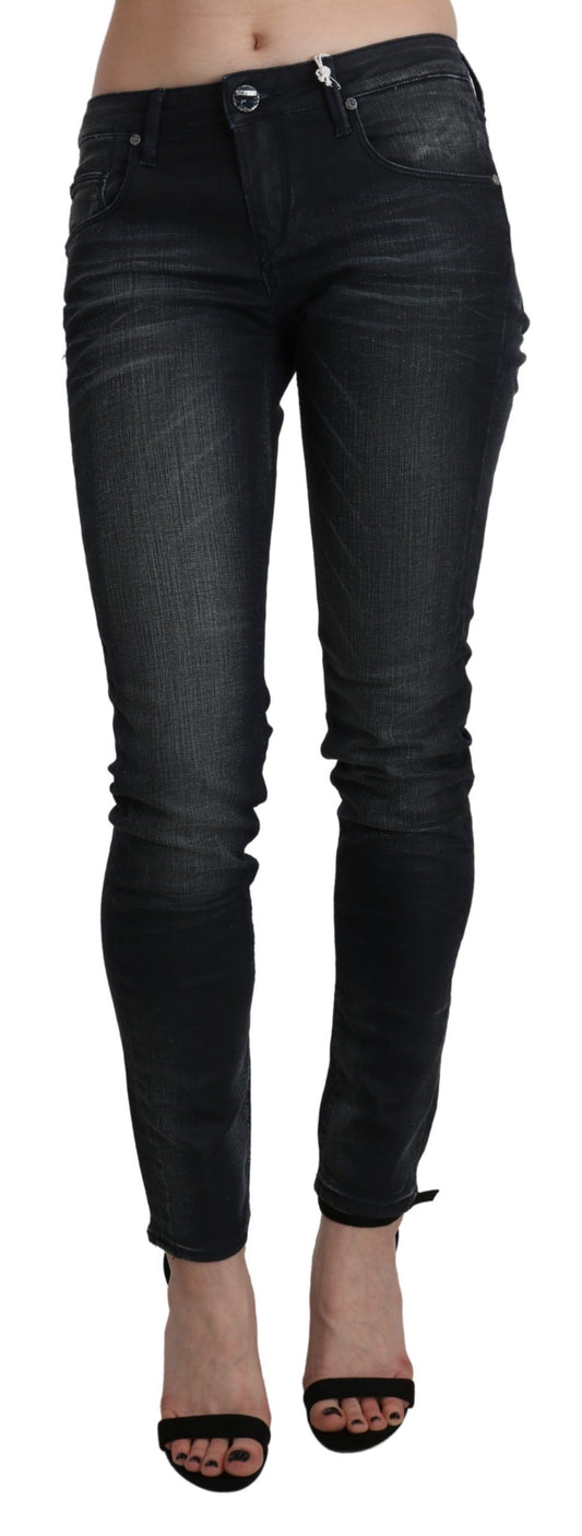 Acht Chic Blue Washed Skinny Denim Jeans