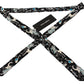 Dolce & Gabbana Elegant Black Music Pattern Silk Neck Tie