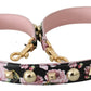Dolce & Gabbana Elegant Floral Leather Shoulder Strap