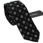 Dolce & Gabbana Black 100% Silk Floral Print Print Classic Tie