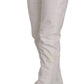 Dondup Chic White Skinny Cotton Blend Pants