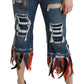Dolce & Gabbana Chic Low Waist Cropped Jeans