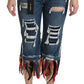 Dolce & Gabbana Chic Low Waist Cropped Jeans