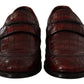 Dolce & Gabbana Bordeaux Exotic Leather Dress Derby  Shoes