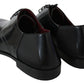Dolce & Gabbana Black Patent Leather Lace Derby Shoes