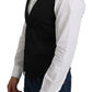 Dolce & Gabbana Elegant Silk Formal Gray Vest