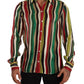 Dolce & Gabbana Elegant Multicolor Striped Silk Blend Shirt