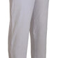 John Galliano Chic White Jogger Pants - Casual Elegance