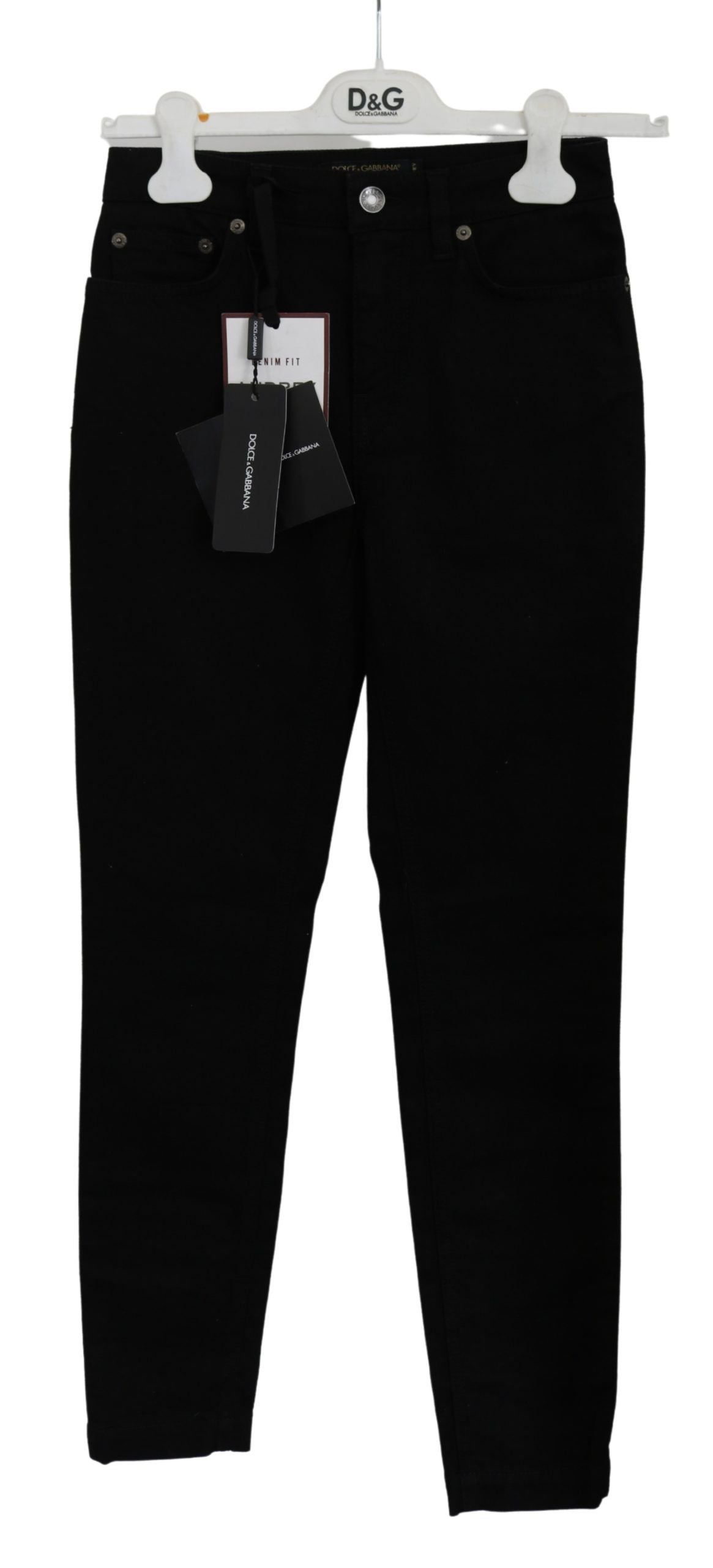 Dolce & Gabbana Black Skinny Trouser Cotton Stretch Jeans