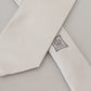 Dolce & Gabbana Elegant Off White Silk Tie