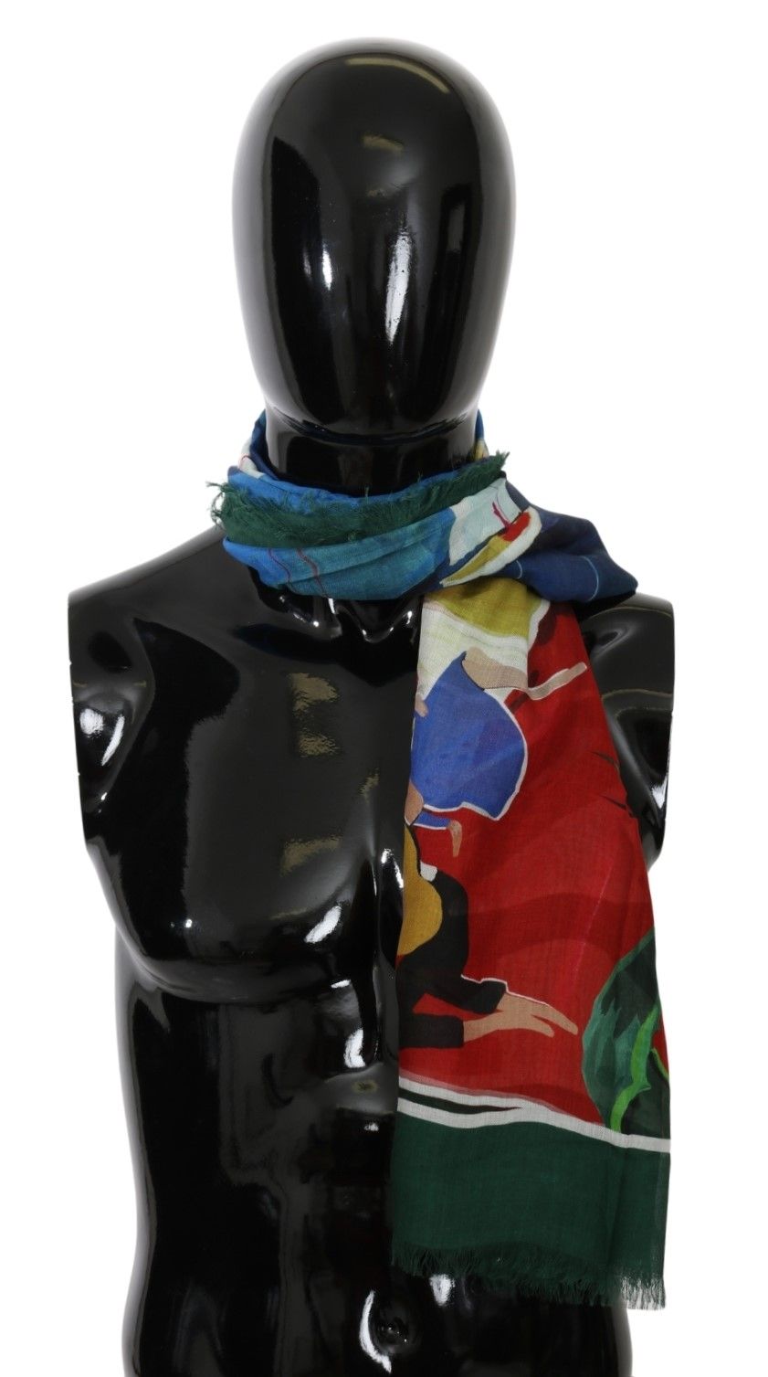 Dolce & Gabbana Elegant Multicolor Modal-Cashmere Men's Scarf