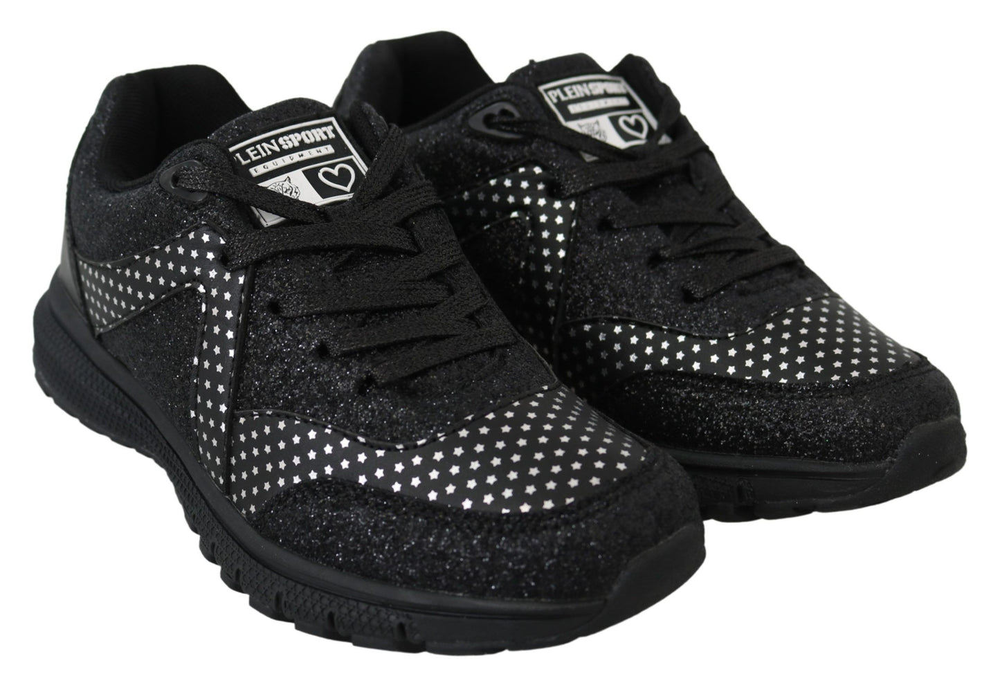 Plein Sport Black Polyester Runner Jasmines Sneakers Shoes