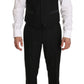 Dolce & Gabbana Black Wool Dress Waistcoat Gillet Vest