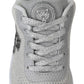 Plein Sport Silver Polyester Gretel Sneakers Shoes