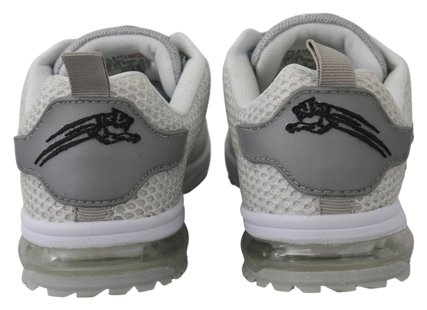 Plein Sport Silver Polyester Gretel Sneakers Shoes