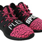 Plein Sport Pink Blush Polyester Runner Joice Sneakers Shoes