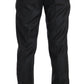 Dolce & Gabbana Gray Cotton Patterned Formal Trousers
