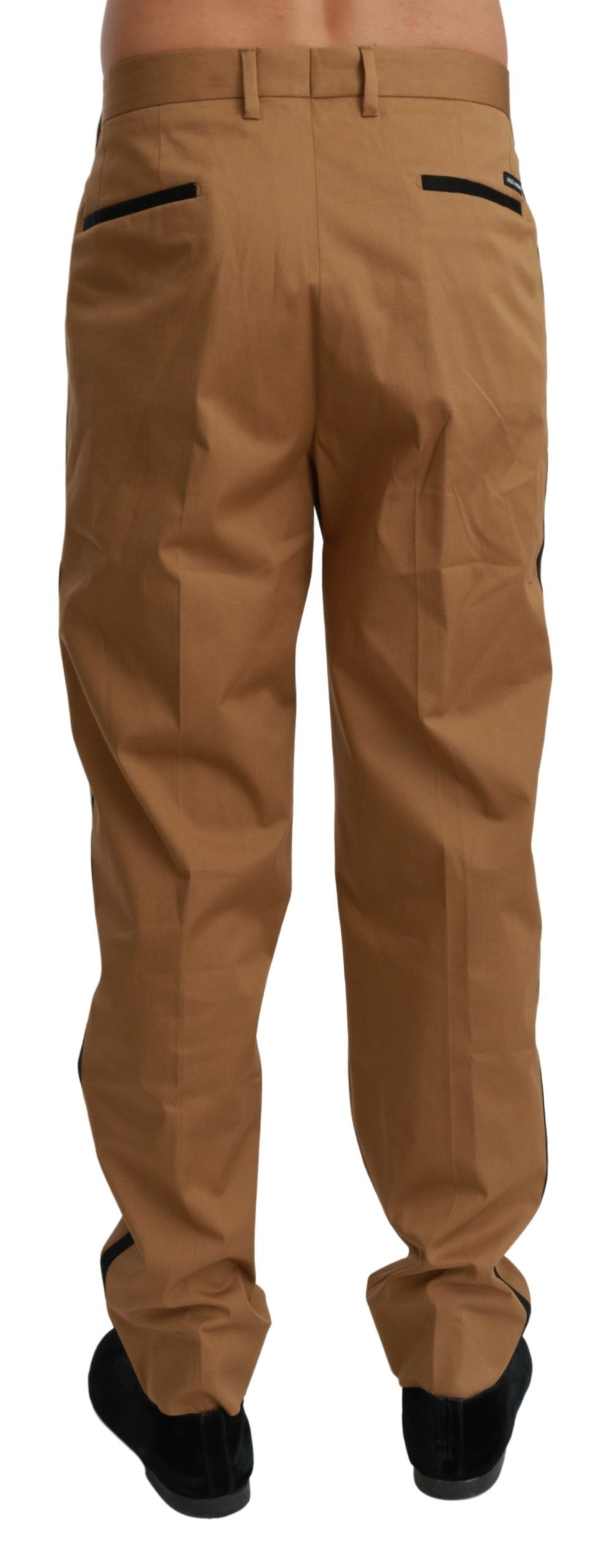Dolce & Gabbana Elegant Slim Fit Brown Casual Pants