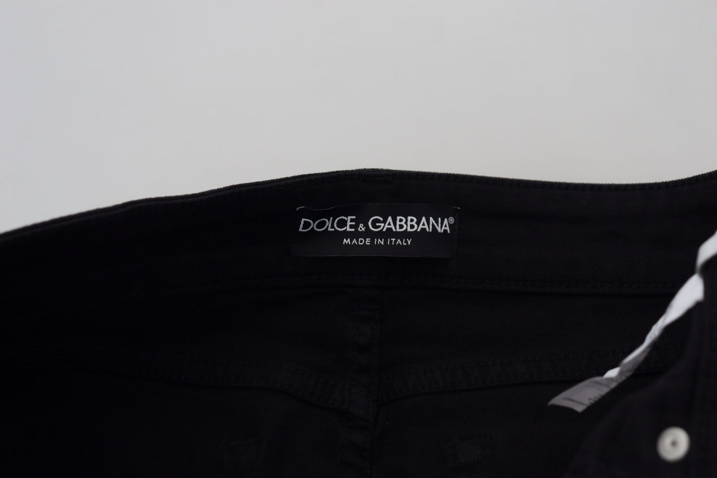 Dolce & Gabbana Elegant Black Denim Pants
