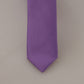 Dolce & Gabbana Elegant Purple Silk Bow Tie
