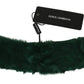 Dolce & Gabbana Luxurious Green Lambskin Scarf for Women