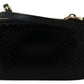Dolce & Gabbana Elegant Python Pattern Leather Wristlet Wallet