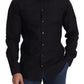 Dolce & Gabbana Sleek Black Cotton Dress Shirt