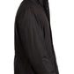 Dolce & Gabbana Black Hooded Mens Trench Coat Jacket