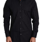 Dolce & Gabbana Elegant Black Cotton Stretch Dress Shirt