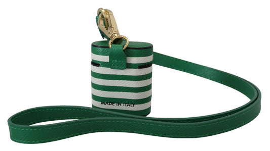 Dolce & Gabbana Elegant Leather Airpods Case - Lush Green