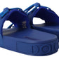 Dolce & Gabbana Elegant Blue Slide Sandals