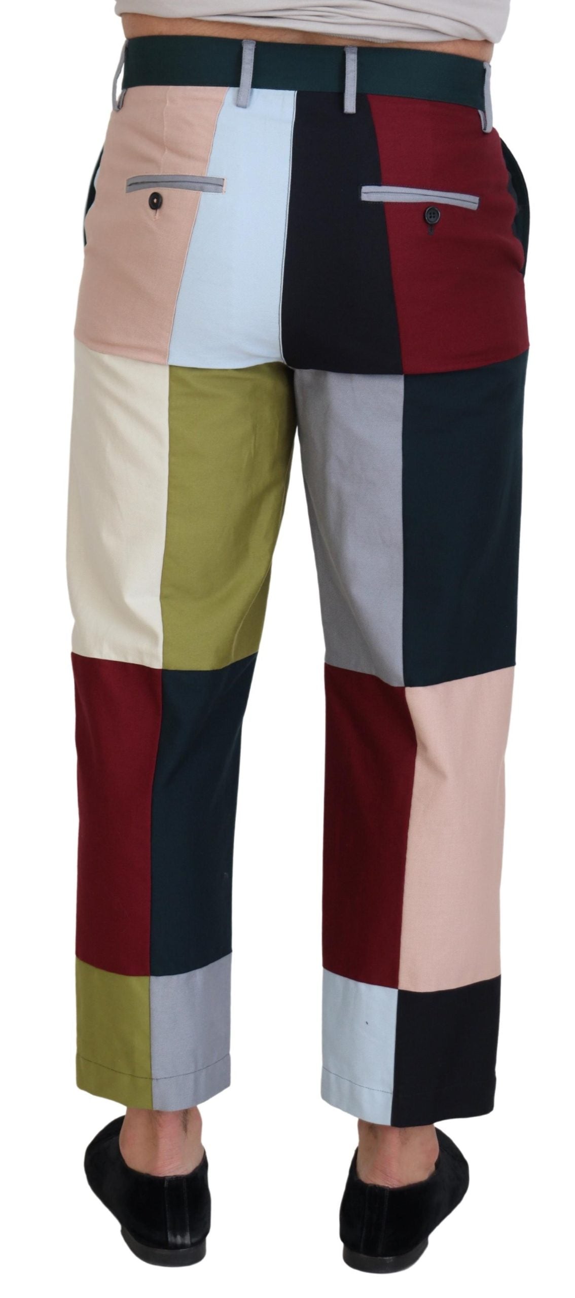 Dolce & Gabbana Stunning Multicolor Patchwork Pants