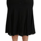 Dolce & Gabbana Elegant High Waist Sequin Black Skirt