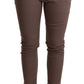 CYCLE Chic Brown Skinny Mid Waist Cropped Pants