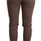 CYCLE Chic Brown Skinny Mid Waist Cropped Pants