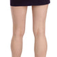 GF Ferre Elegant Purple High-Waist A-Line Mini Skirt