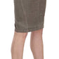Just Cavalli Chic Gray Pencil Skirt with Logo Details