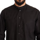 Dolce & Gabbana Black 100% Cotton Formal Dress Top Shirt
