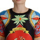 Dolce & Gabbana Glamourous Multicolor Silk Top